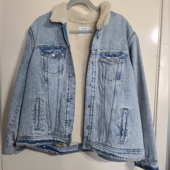 Old Navy Jackets & Blazers - Old Navy Sherpa Lined Denim Jacket